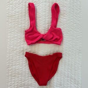 Hunza G Fuchsia and Scarlet Bikini